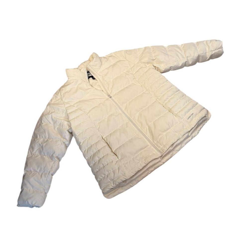 Lands' End Cream Puffer Jacket